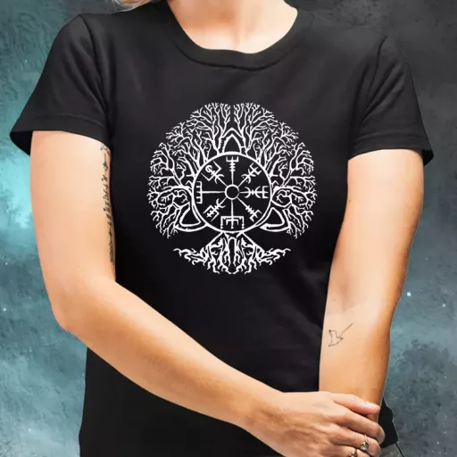 Vegvísir Yggdrasil női póló