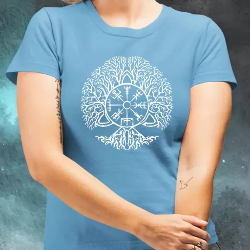 Vegvísir Yggdrasil női póló