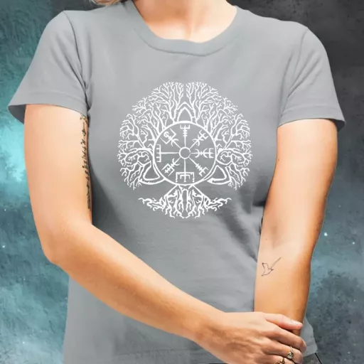 Vegvísir Yggdrasil női póló