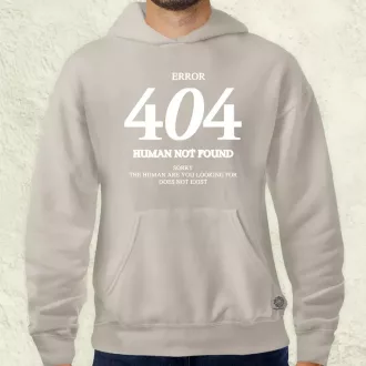 Human not found fehér férfi pulóver