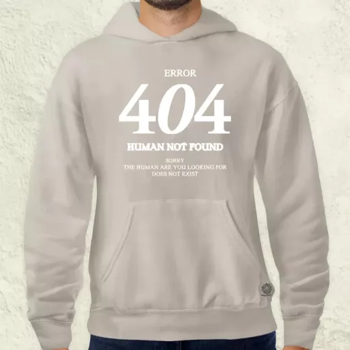 Human not found fehér férfi pulóver