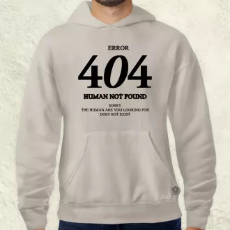 Human not found fekete férfi pulóver