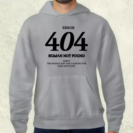 Human not found fekete férfi pulóver