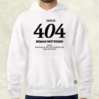 Human not found fekete férfi pulóver