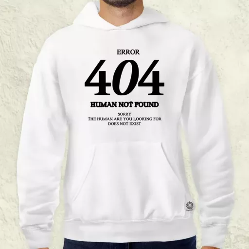 Human not found fekete férfi pulóver