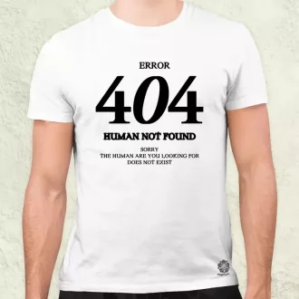 Human not found fekete férfi póló