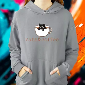 Cats and Coffee női pulóver