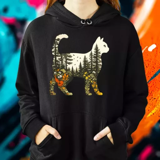Cica és természet női pulóver