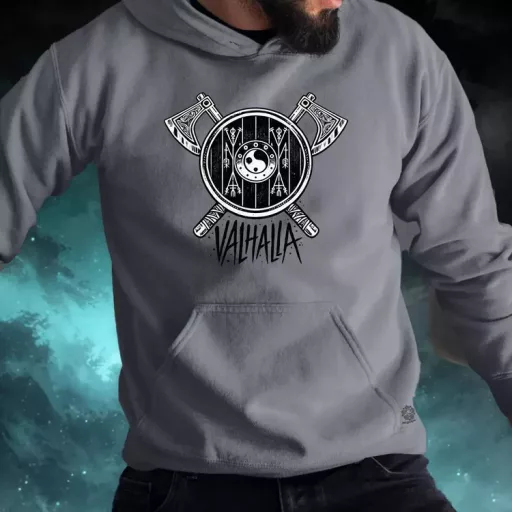 Valhalla fejszék férfi pulóver