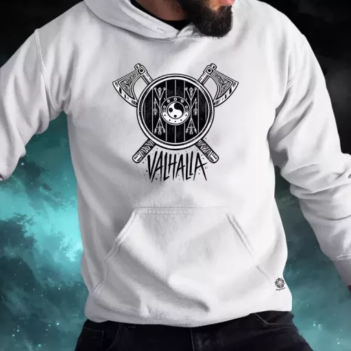 Valhalla fejszék férfi pulóver