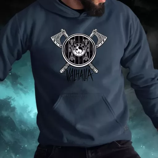 Valhalla fejszék férfi pulóver