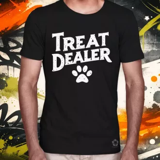 Treat Dealer fehér férfi póló