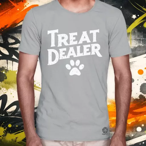 Treat Dealer fehér férfi póló