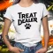 Treat Dealer fekete női póló