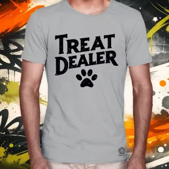Treat Dealer fekete férfi póló