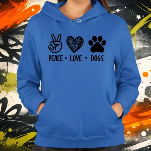 Peace Love Dogs női pulóver