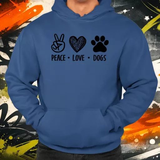 Peace Love Dogs férfi pulóver