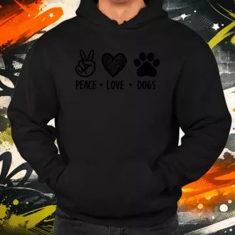 Peace Love Dogs férfi pulóver