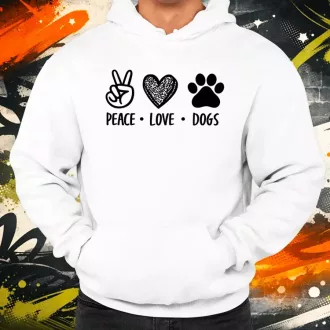 Peace Love Dogs férfi pulóver