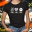 Peace Love Dogs női póló