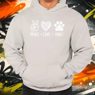 Peace Love Dogs férfi pulóver