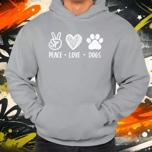 Peace Love Dogs férfi pulóver