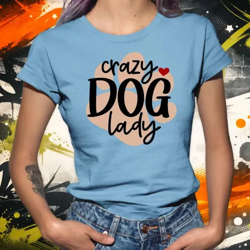 Crazy Dog lady női póló