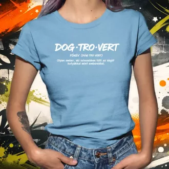 Dogtrovert fehér női póló