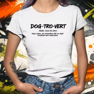 Dogtrovert fekete női póló