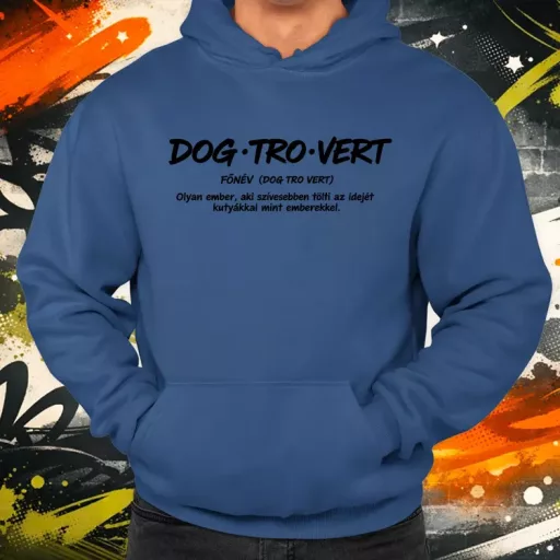 Dogtrovert fekete férfi pulóver