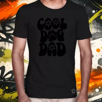 Dog dad fekete férfi póló
