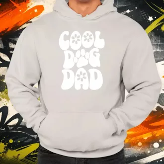 Dog dad fehér férfi pulóver
