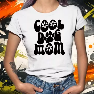 Dog mum fekete női póló