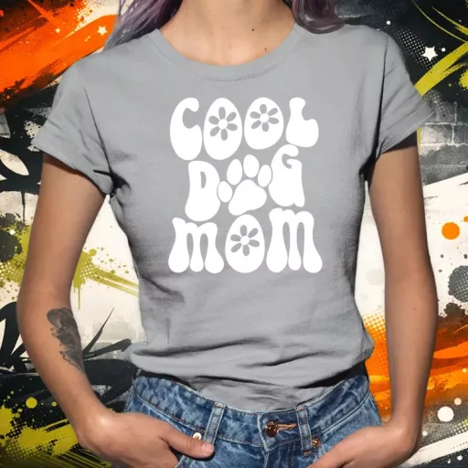 Dog mum fehér női póló