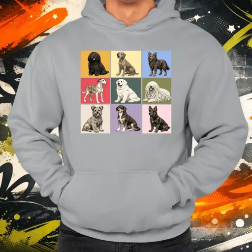 Popart Magyar kutyák férfi pulóver