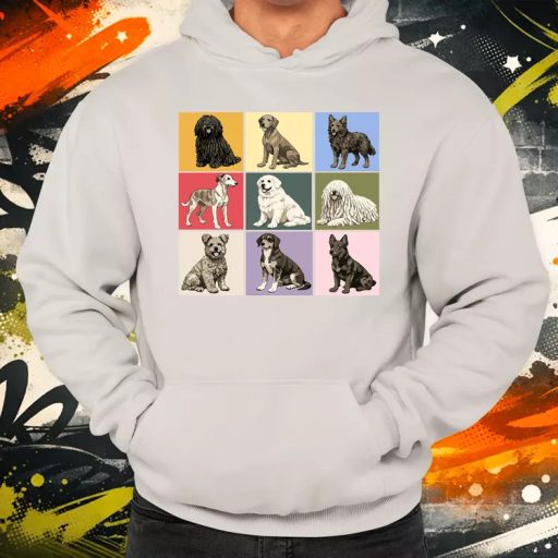 Popart Magyar kutyák férfi pulóver