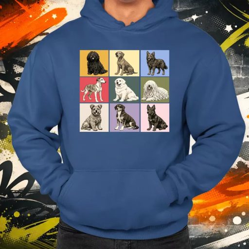 Popart Magyar kutyák férfi pulóver