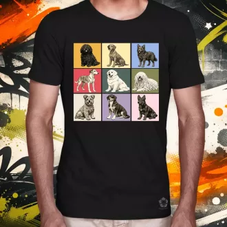 Popart Magyar kutyák férfi póló