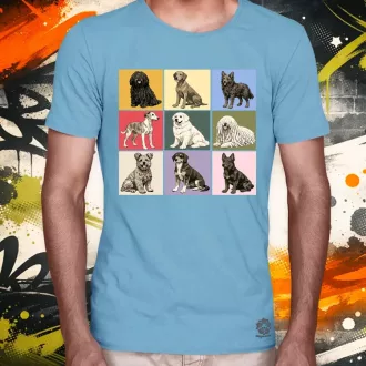 Popart Magyar kutyák férfi póló