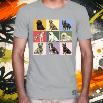Popart Magyar kutyák férfi póló