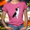 Border Collie skeccs női póló