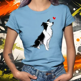 Border Collie skeccs női póló