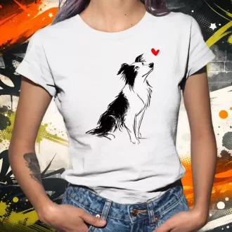 Border Collie skeccs női póló