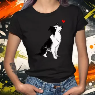 Border Collie skeccs női póló