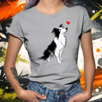 Border Collie skeccs női póló