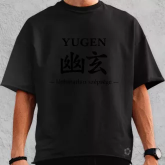 Yugen fekete oversize póló