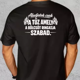 Aludjatok csak fehér oversize póló
