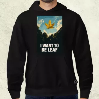 I Want To Be Leaf férfi pulóver