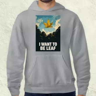 I Want To Be Leaf férfi pulóver