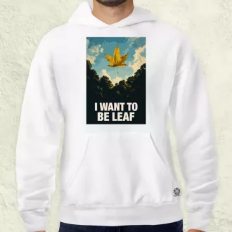 I Want To Be Leaf férfi pulóver